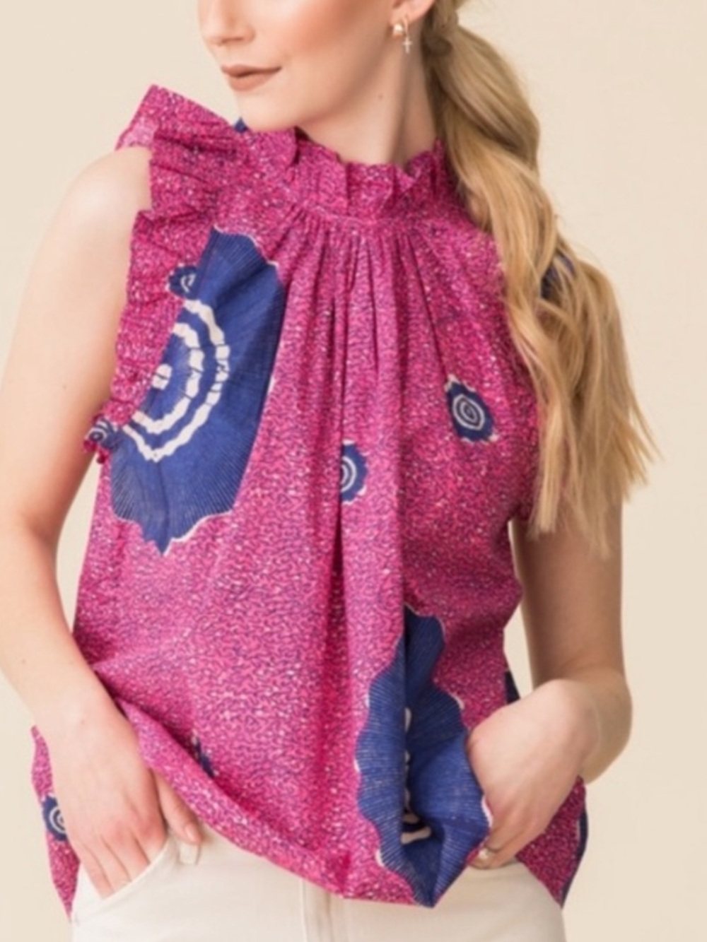 Ulla Johnson Fuchsia Tilda Top Size 2 - Picture 5 of 8